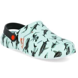NWT Rugged Shark Men's Shark Week Clogs Croc Shoes discovery size 13